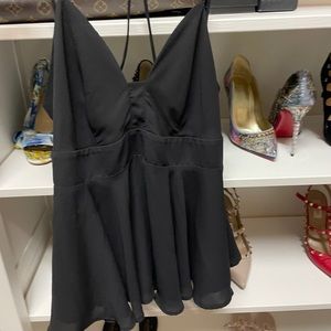 Backless blouse